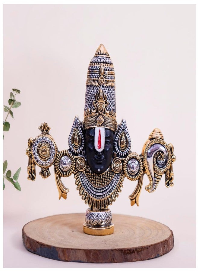 Dev Aastha 999 Silver Plated Balaji Murti | 4 Inch Spiritual & Vastu Idol for Home Temple Decor | Auspicious Lord Venkateswara Swamy Statue for Puja Room & Religious Gift - Image 1